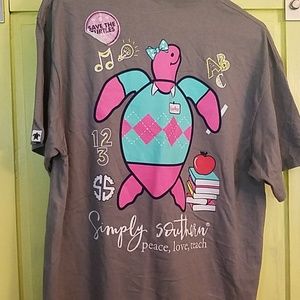 Simply Southern teacher shirt size L